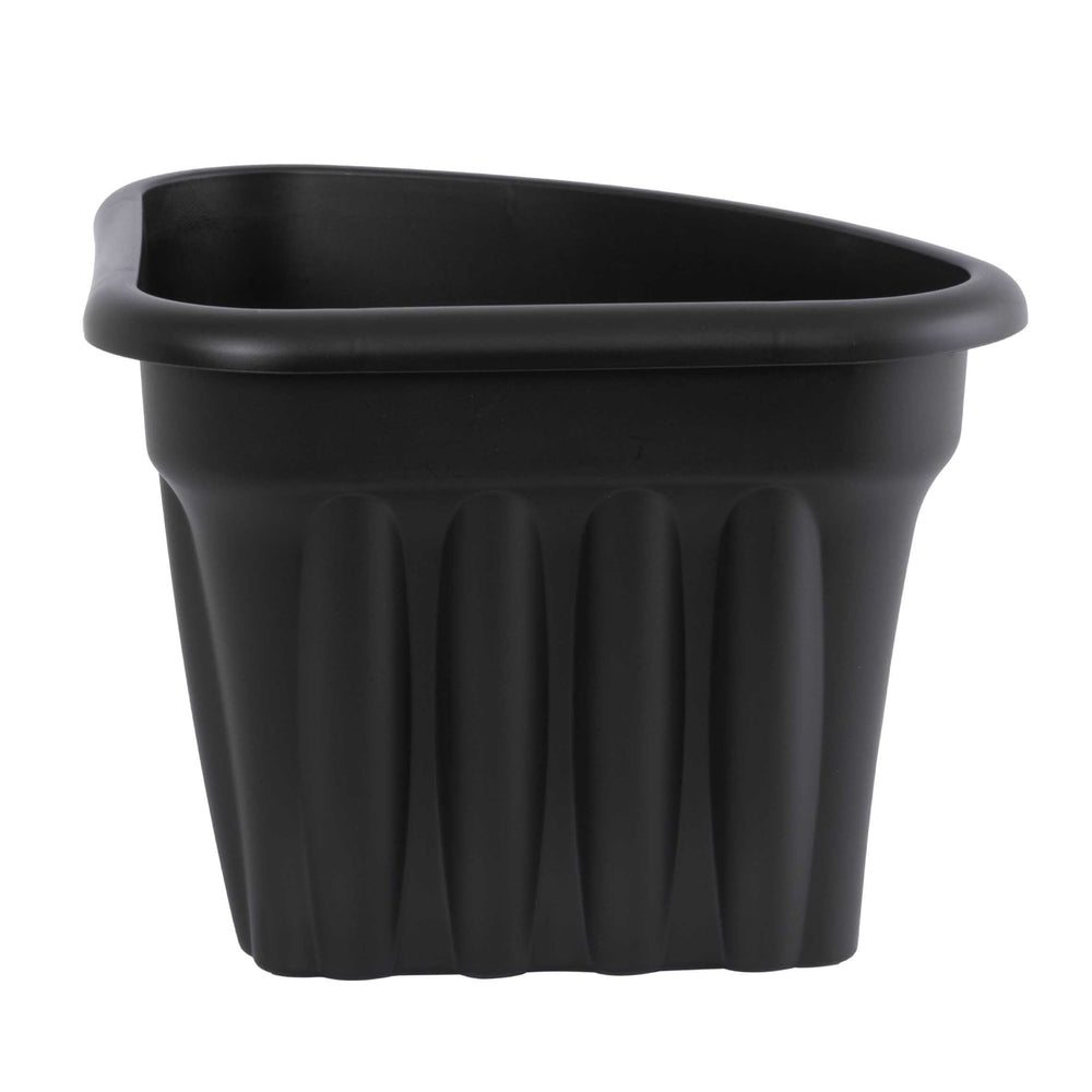 Pack of 2 x Vista 40cm Corner Plastic Planters-Wham-Slate-WM40VCP2SL-Plastic Box Shop
