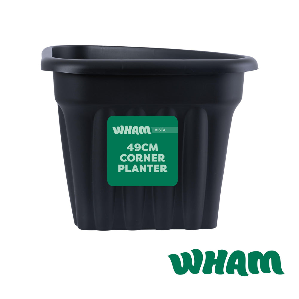 Vista 49cm Corner Planter-Wham-Plastic Box Shop