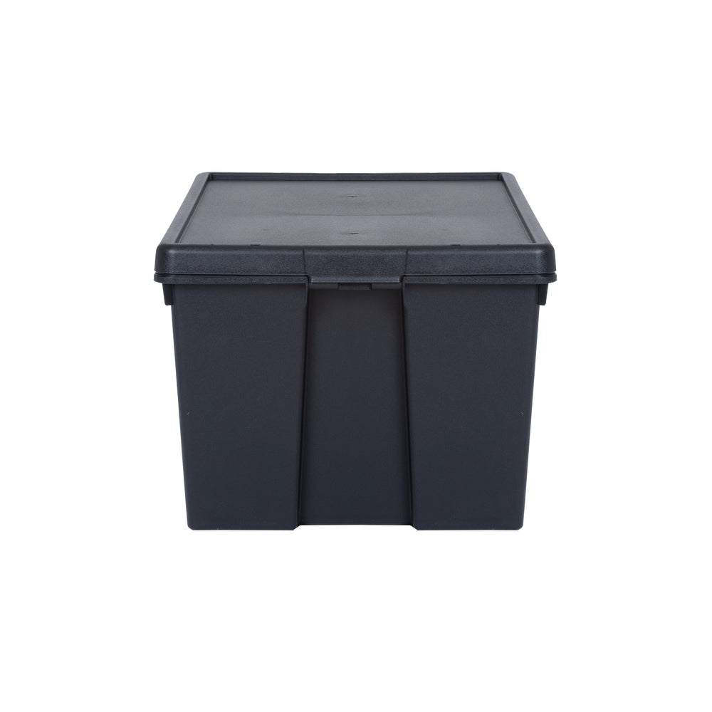 Wham Bam Pallet Deal 60 x 96 Litre Heavy Duty Recycled Plastic Storage Boxes with Lids - Black-Wham-Plastic Box Shop