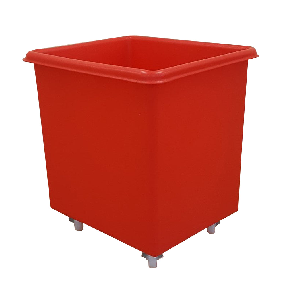 135 Litre Mobile Tapered Truck-EX-Red-EXRB0121R-Plastic Box Shop