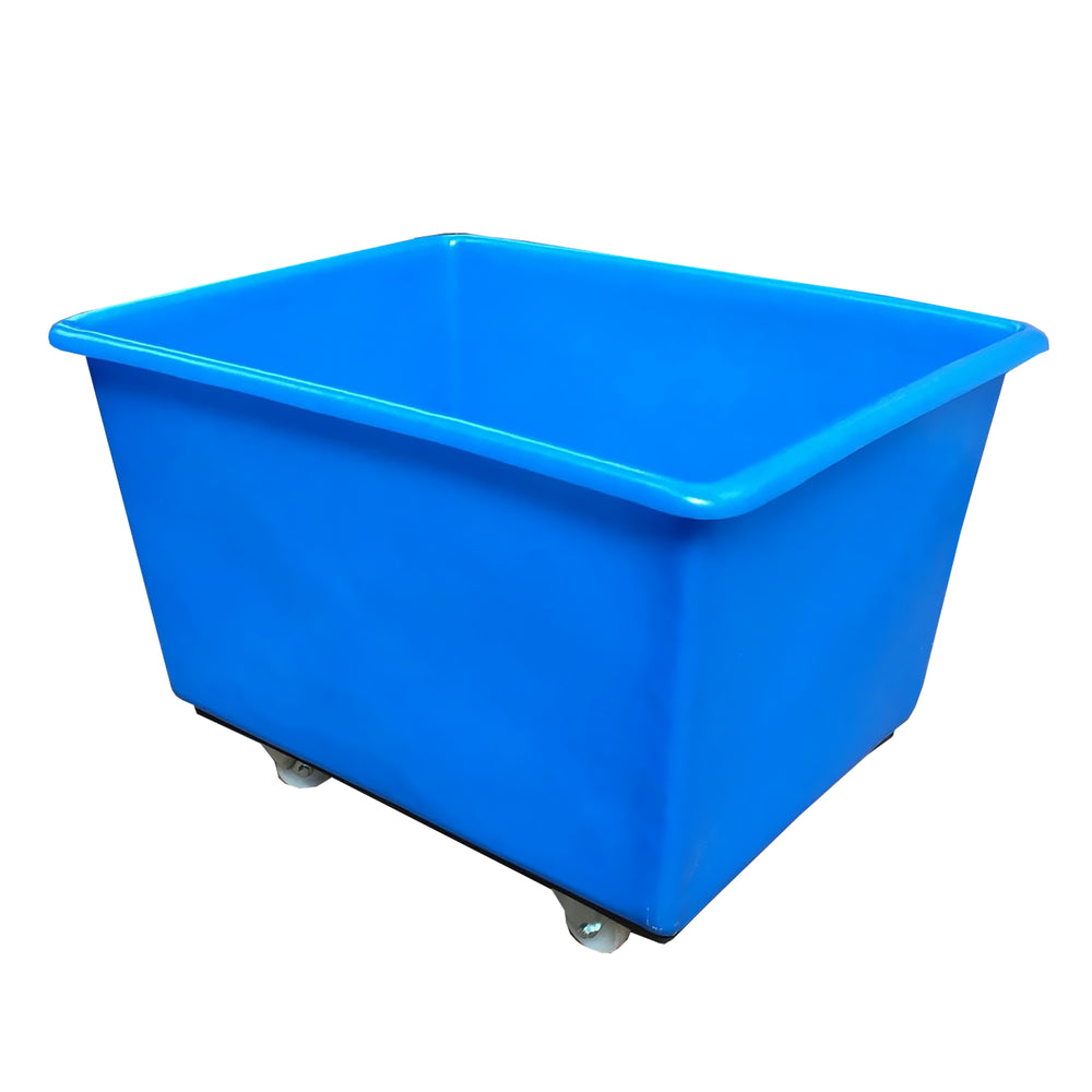 270 Litre Mobile Tapered Container Truck-EX-Blue-EXRB0217B-Plastic Box Shop