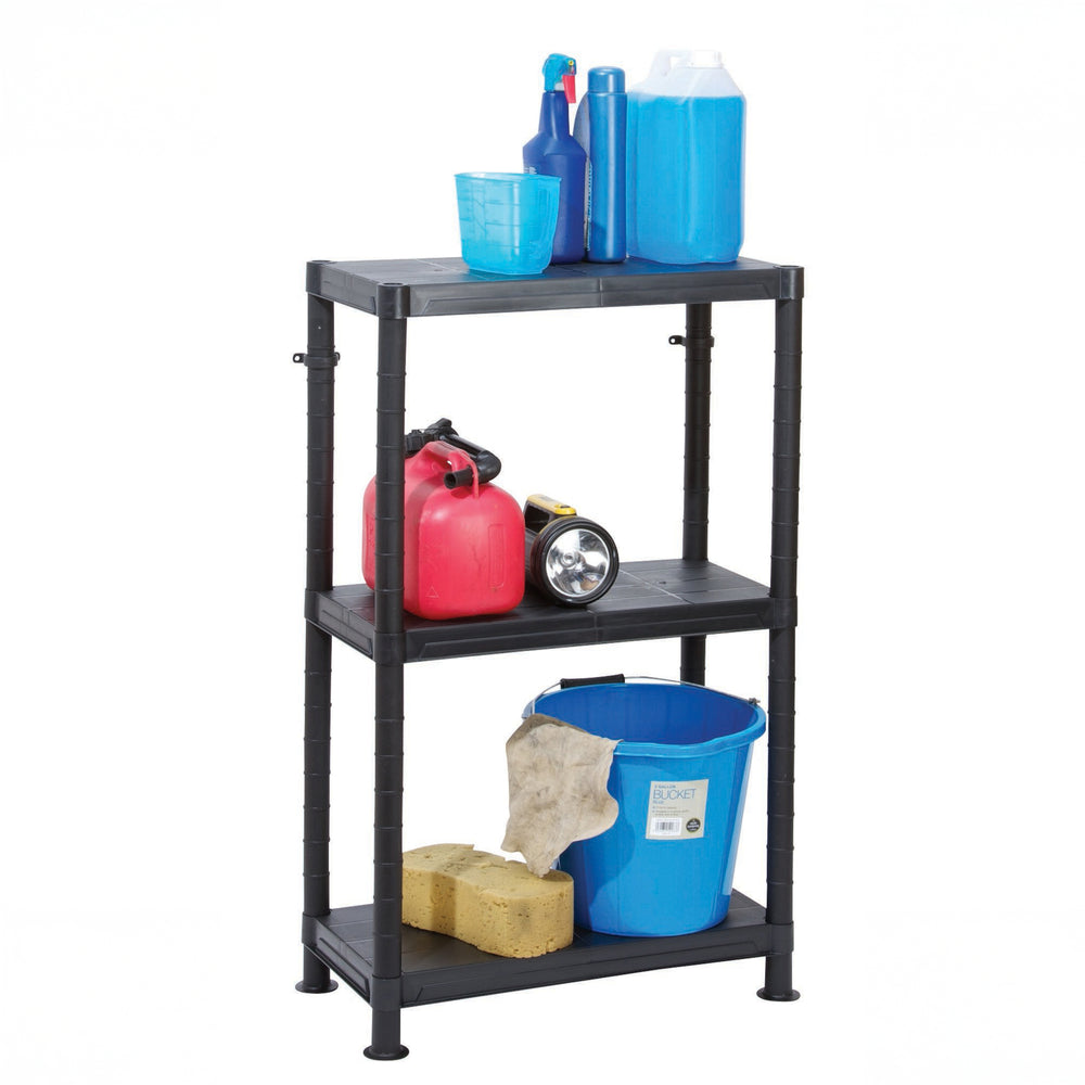3 Shelf Self Assembly Plastic Shelving Unit-Garland-Plastic Box Shop