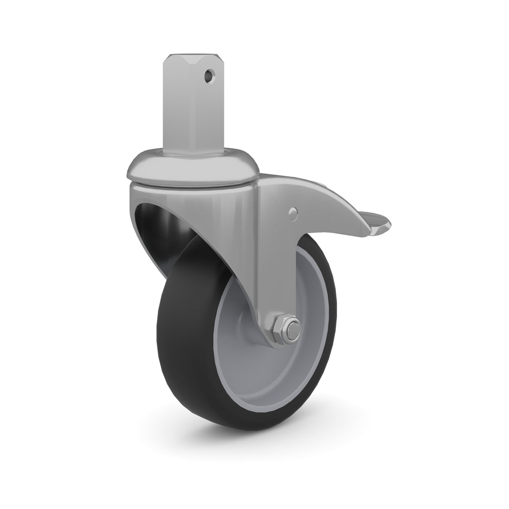 Set of 4 100mm ( 2 x braked, 2 x standard)-Gratnells-Plastic Box Shop