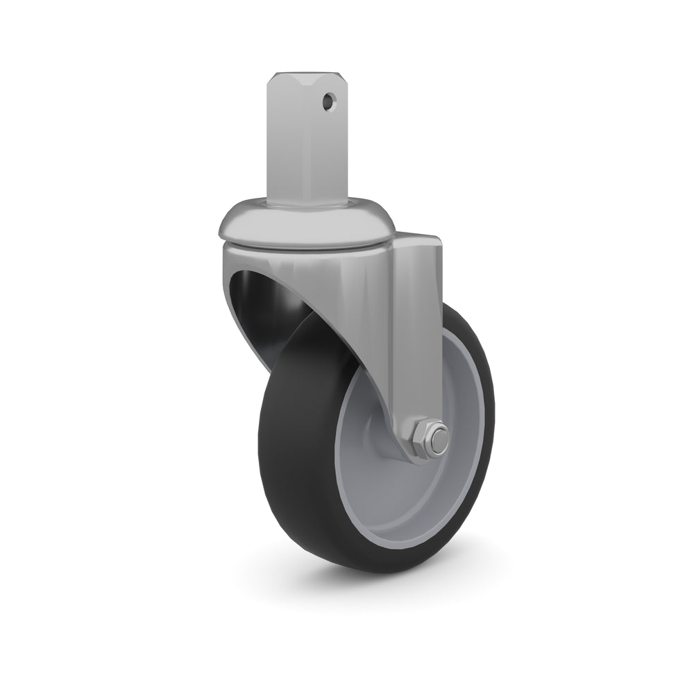 Set of 4 100mm metal castors-Gratnells-Plastic Box Shop