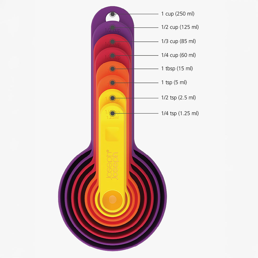 Nest Measures (Multi Colour)-Joseph Joseph-Plastic Box Shop
