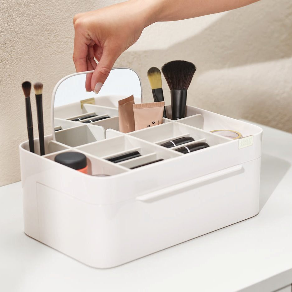 Viva Large Organiser with Mirror-Joseph Joseph-Plastic Box Shop
