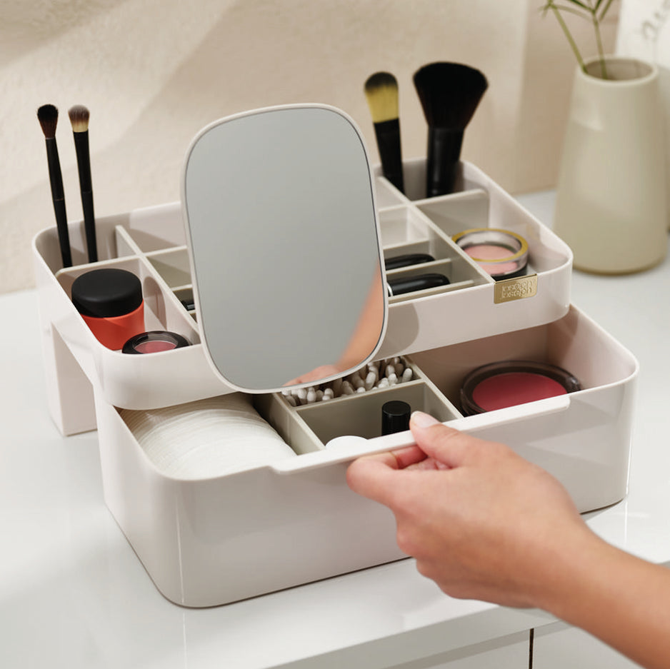 Viva Large Organiser with Mirror-Joseph Joseph-Plastic Box Shop