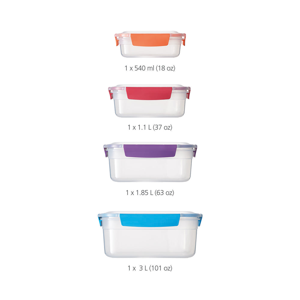 Nest Lock 4pc Storage Set-Joseph Joseph-Plastic Box Shop