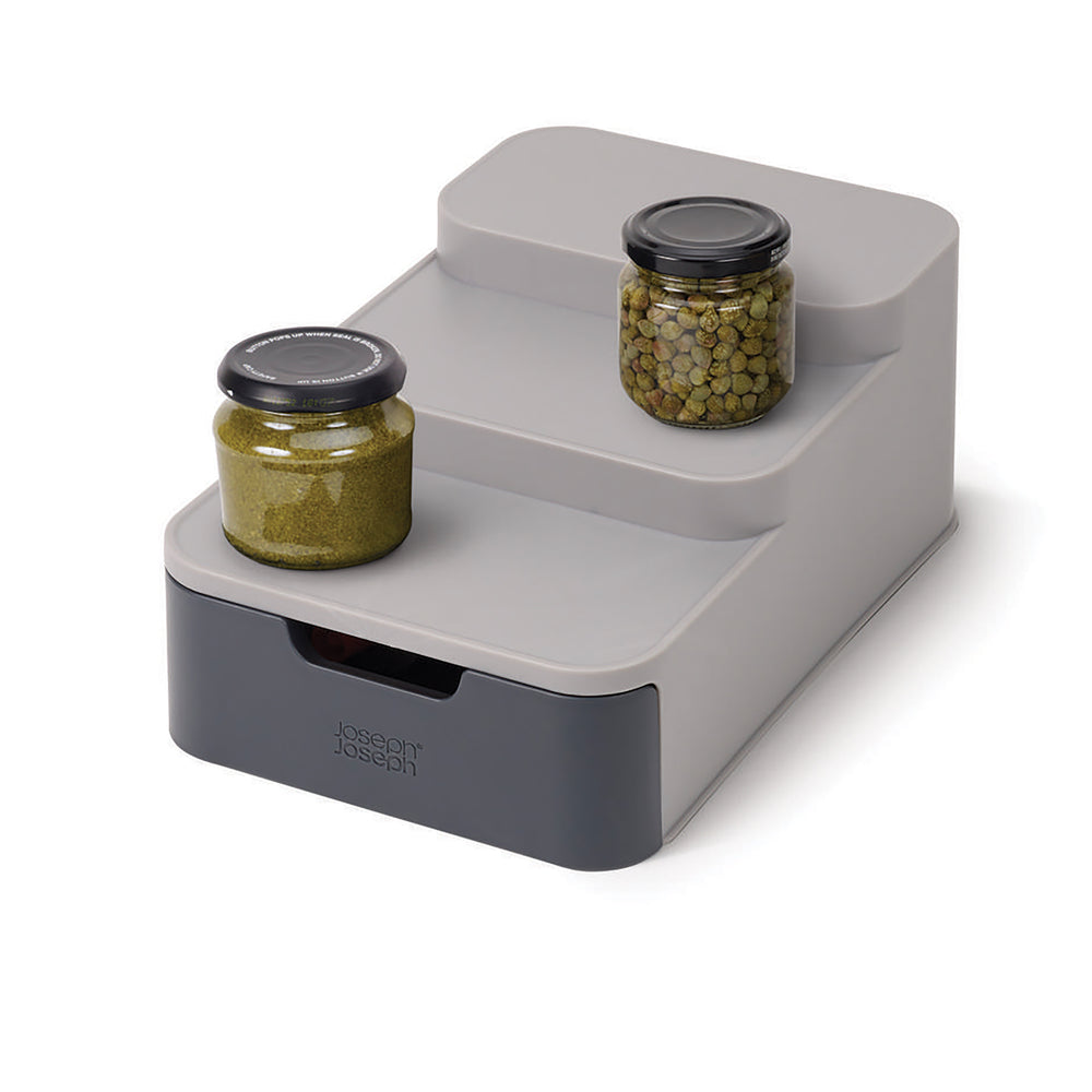 CupboardStore Compact Tiered Organiser-Joseph Joseph-Plastic Box Shop