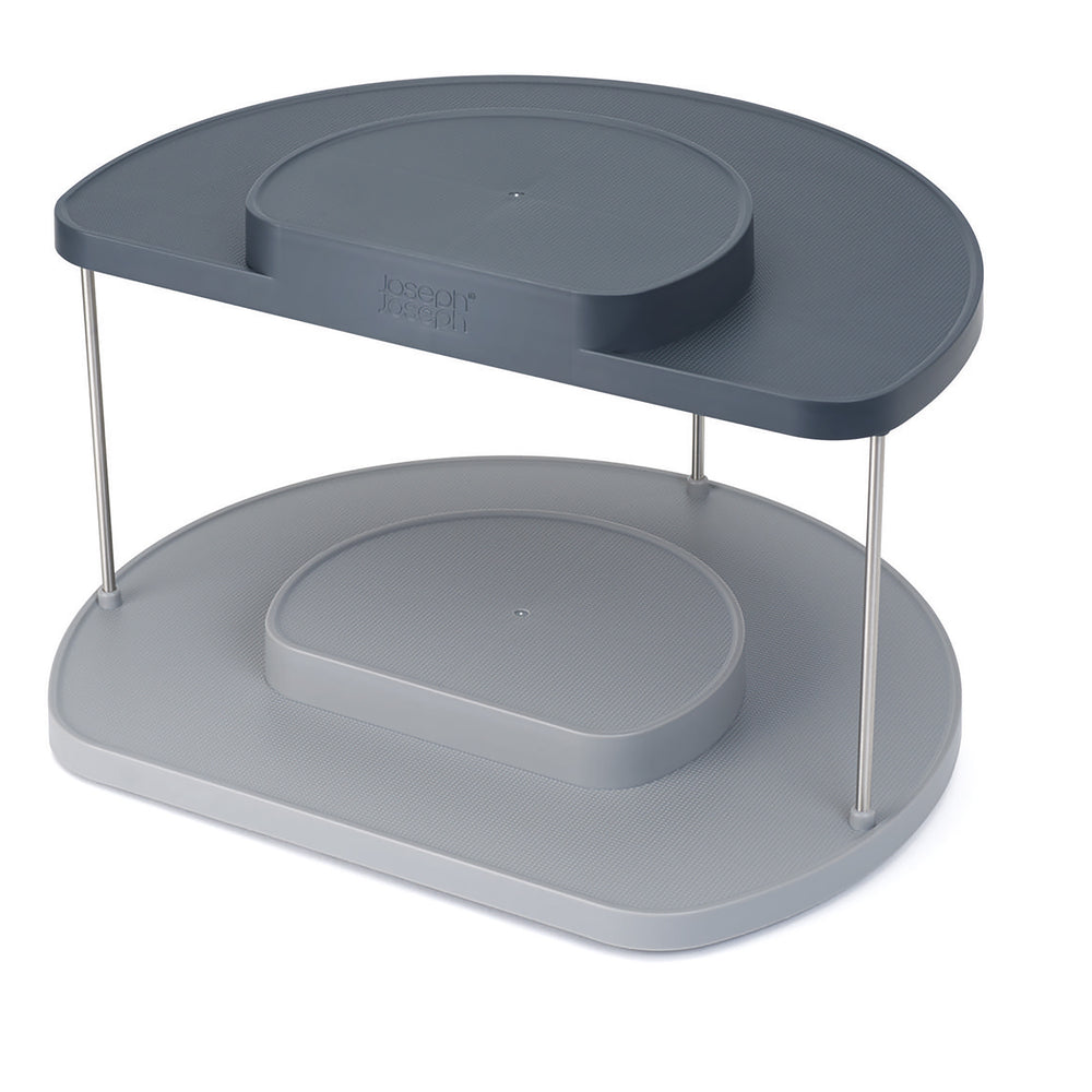 CupboardStore 2 Tier Rotating Organiser-Joseph Joseph-Plastic Box Shop