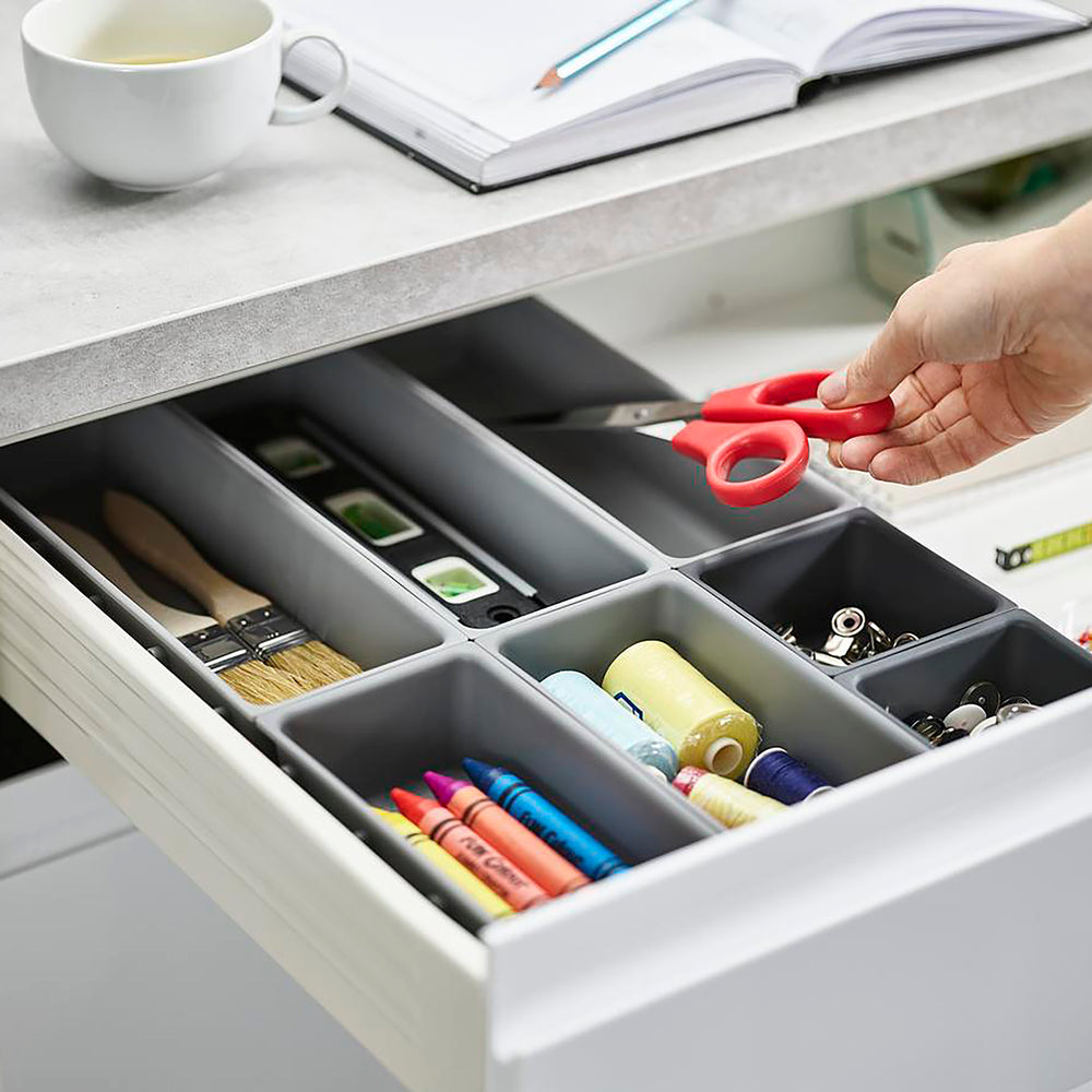 Blox 7-piece Drawer Organiser Set-Joseph Joseph-Plastic Box Shop