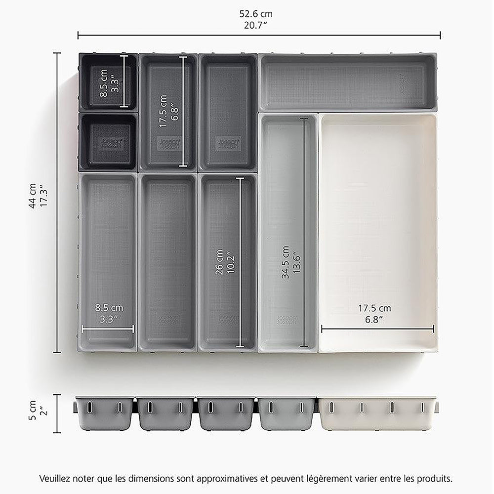 Blox 10pc Drawer Organiser Set-Joseph Joseph-Plastic Box Shop