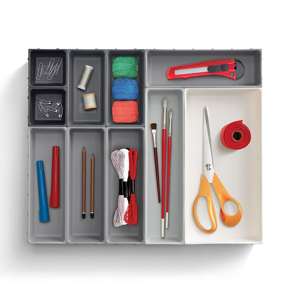 Blox 10pc Drawer Organiser Set-Joseph Joseph-Plastic Box Shop