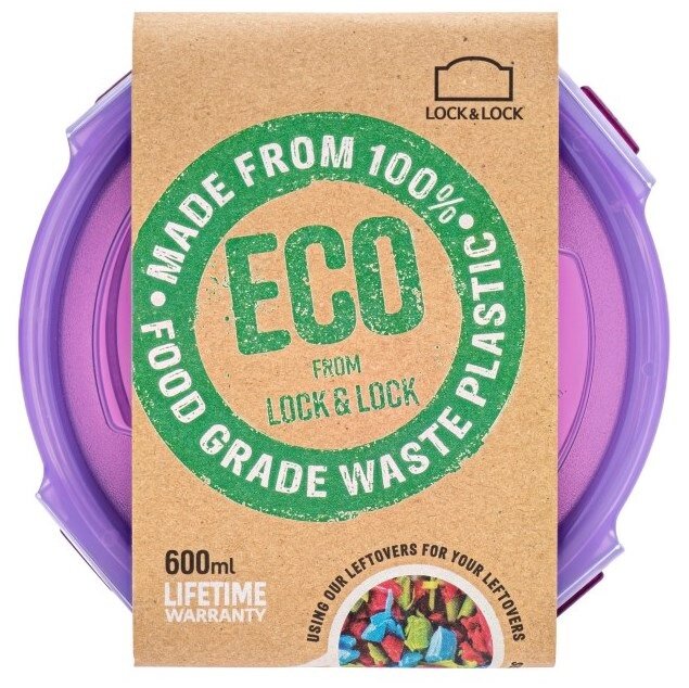 600ml Eco Round Food Storage Box – Lock & Lock-Lock & Lock-Plastic Box Shop