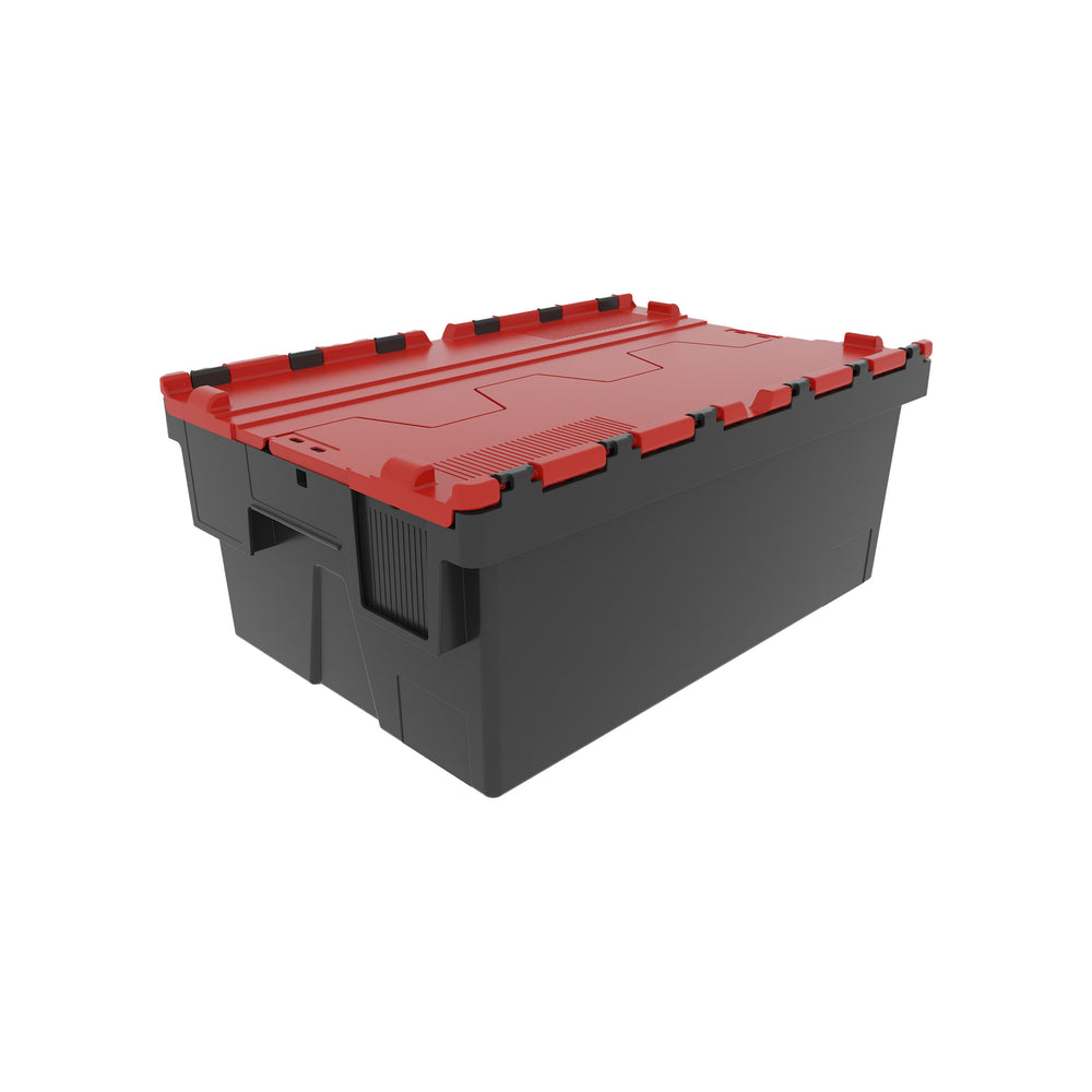 SINGLE - 250mm Attached Lid Container-LH-Plastic Box Shop