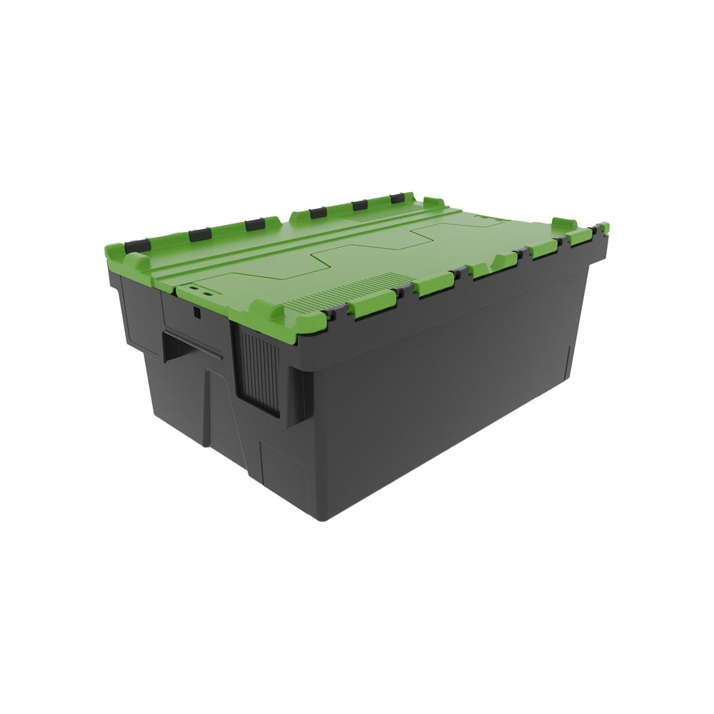 SINGLE - 250mm Attached Lid Container-LH-Plastic Box Shop