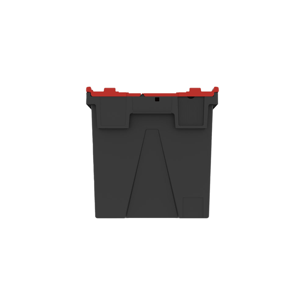 SINGLE - 400mm Attached Lid Container Recycled-LH-Plastic Box Shop