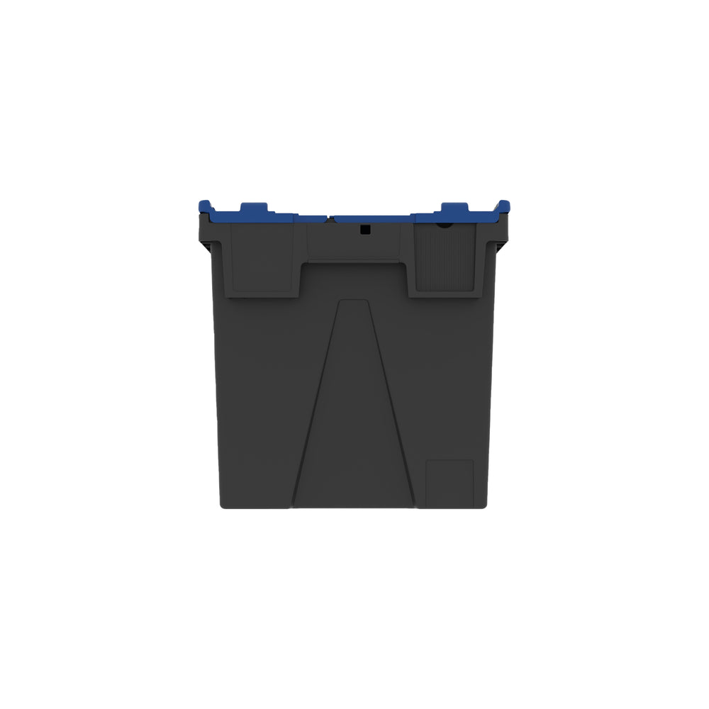SINGLE - 400mm Attached Lid Container Recycled-LH-Plastic Box Shop