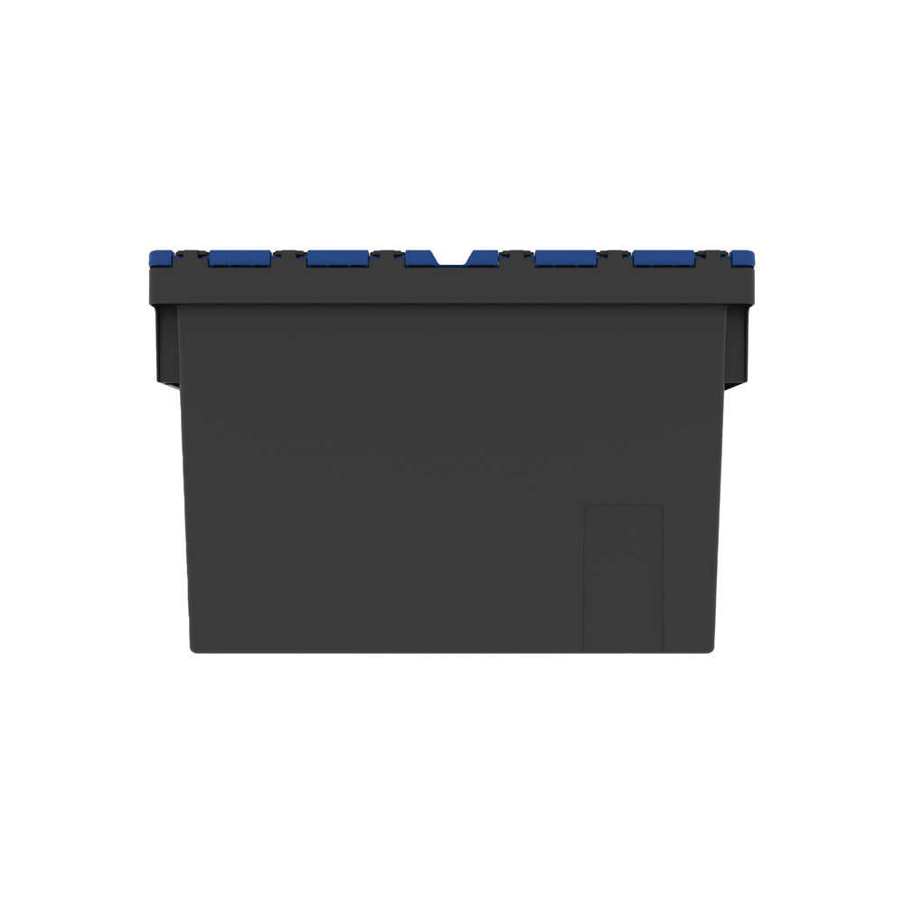 SINGLE - 400mm Attached Lid Container Recycled-LH-Plastic Box Shop
