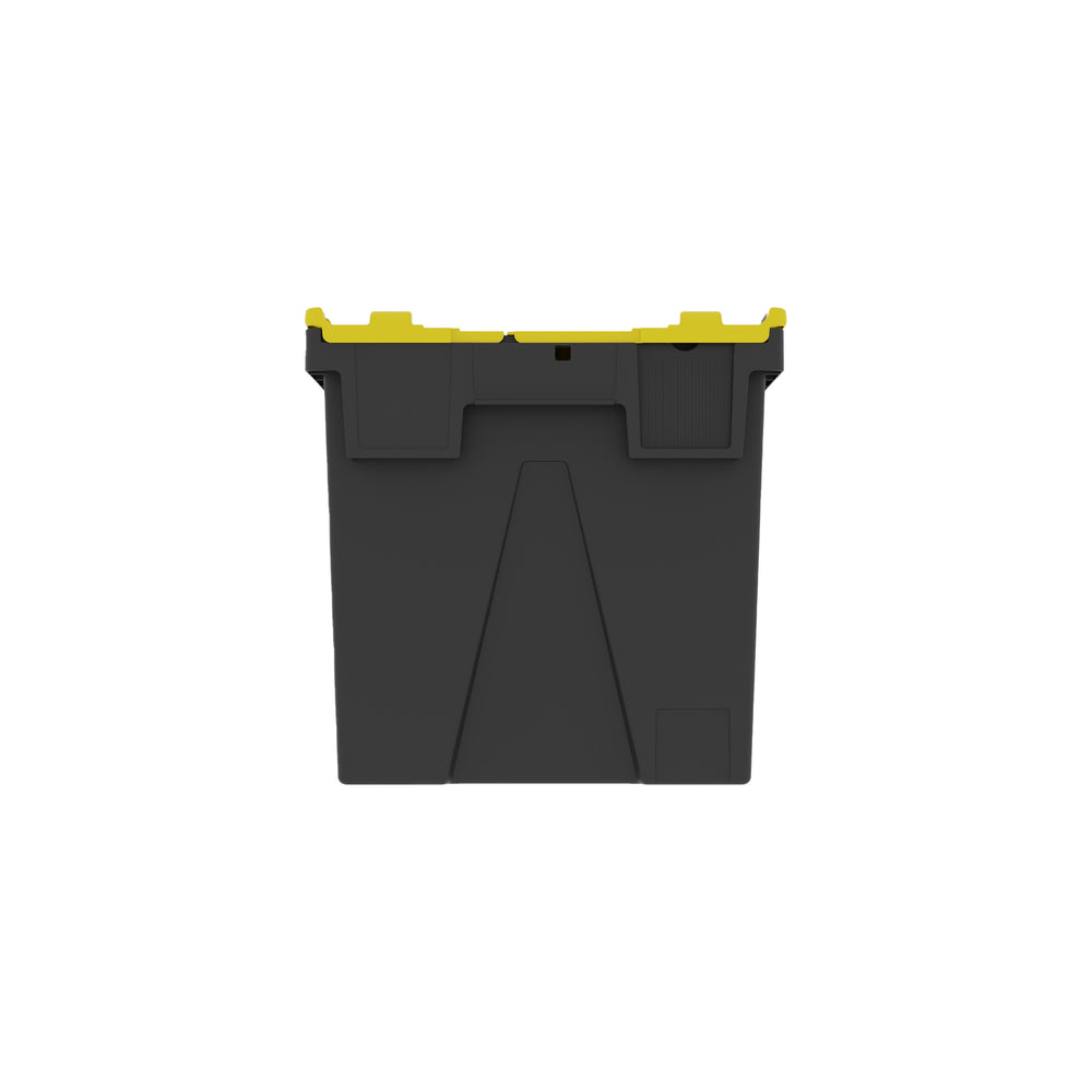 SINGLE - 400mm Attached Lid Container Recycled-LH-Plastic Box Shop