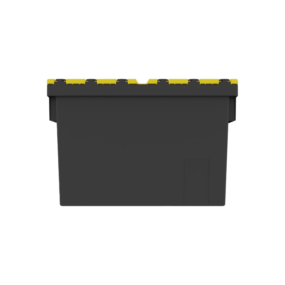 SINGLE - 400mm Attached Lid Container Recycled-LH-Plastic Box Shop
