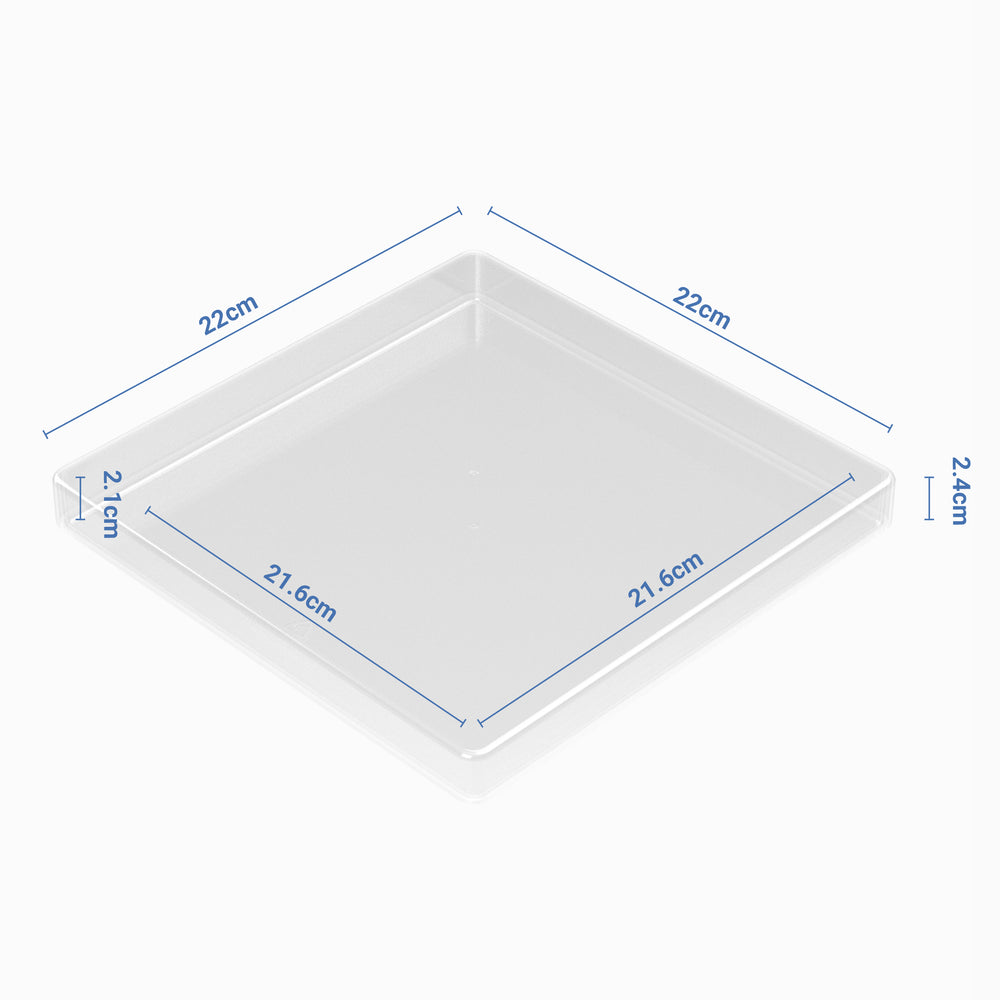 8 × 8 Inch Clear Craft Paper Storage Box-SBW-Plastic Box Shop