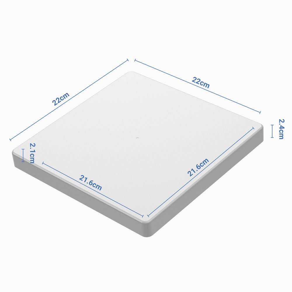 8x8 White PostProof Storage Box-SBW-Plastic Box Shop