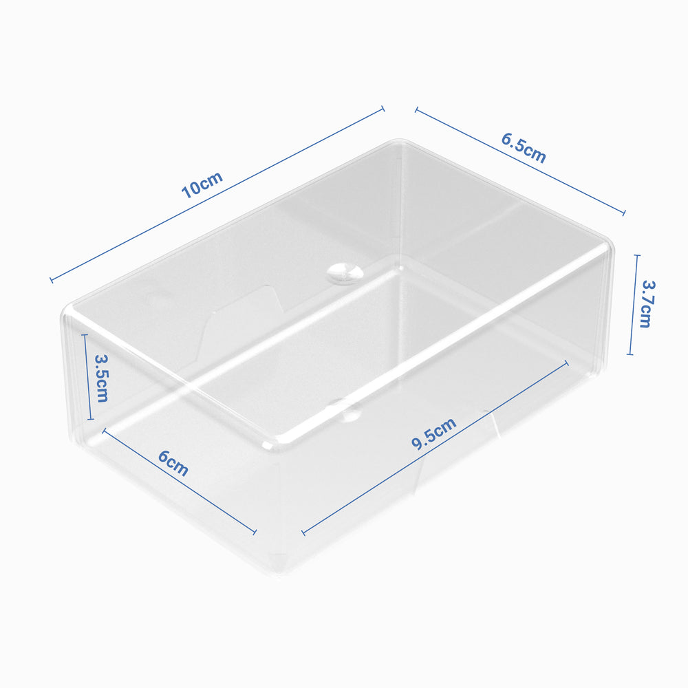 Business Card Size Clear Plastic Storage Box-SBW-Plastic Box Shop
