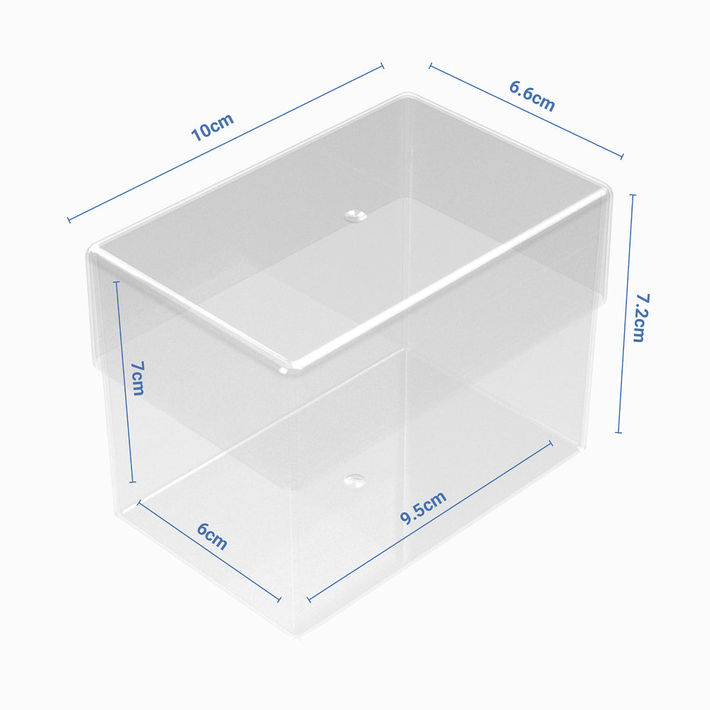 Business Card Size Clear Plastic Storage Box-SBW-Plastic Box Shop