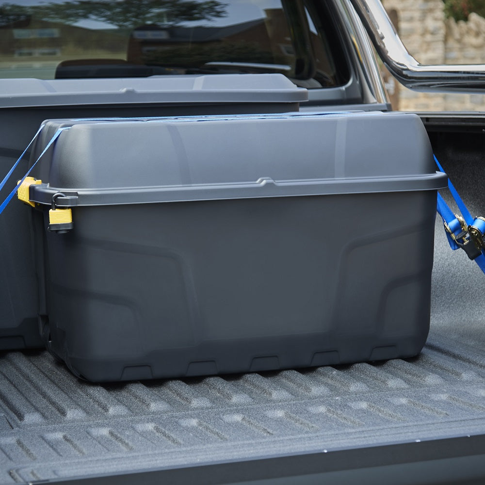 175 Litre Premium Quality Plastic Box with Clip on Lid and Wheels-Strata-Plastic Box Shop