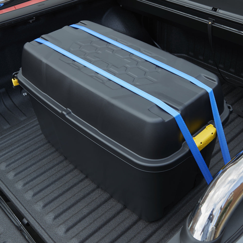 175 Litre Premium Quality Plastic Box with Clip on Lid and Wheels-Strata-Plastic Box Shop