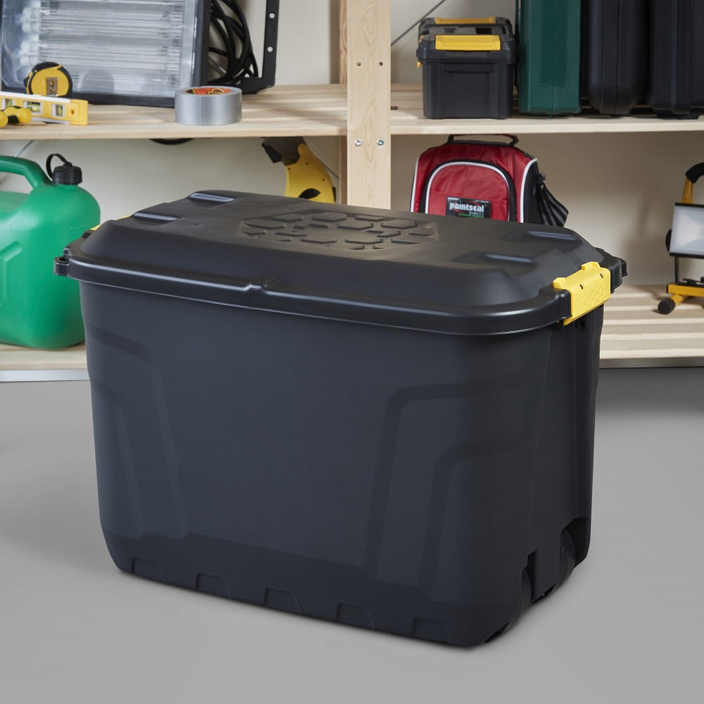 190 Litre Premium Quality Storage Box with Wheels-Strata-Plastic Box Shop