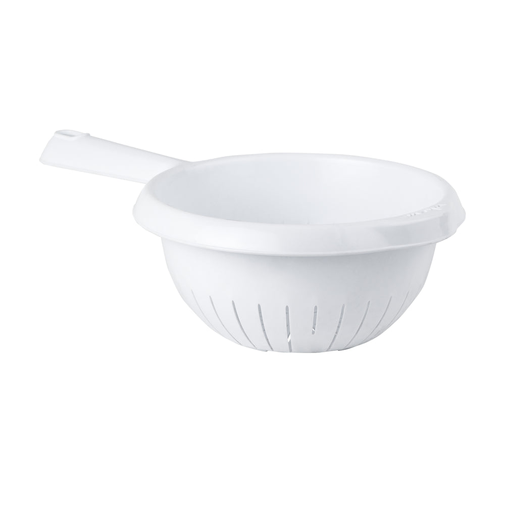 20cm Handled Plastic Colander/Sieve Ice White-Wham-Plastic Box Shop