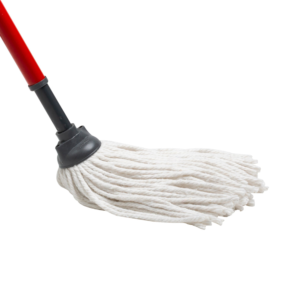 Klean Cotton Mop Head Red/Grey (12708)-Wham-Plastic Box Shop