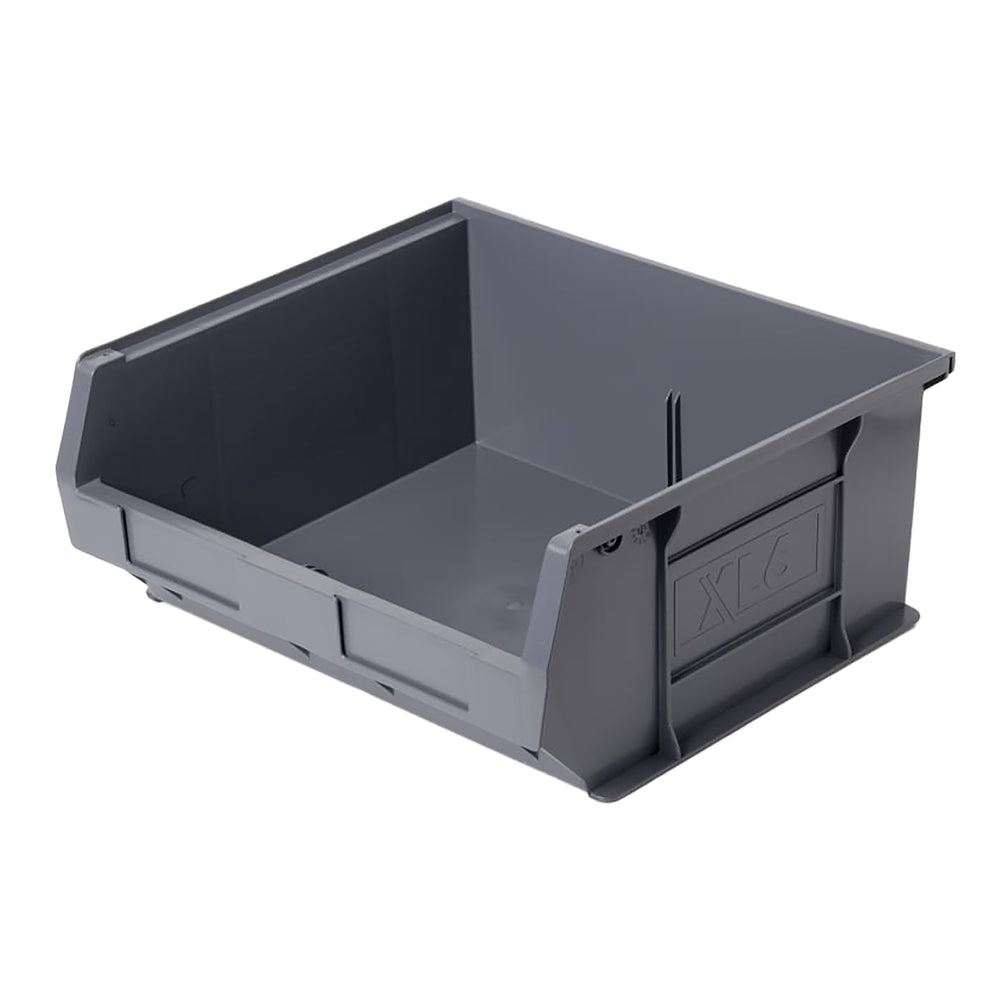 Pallet of 75 - XL6 Semi-Open Fronted Parts Containers - Grey-XL-Plastic Box Shop