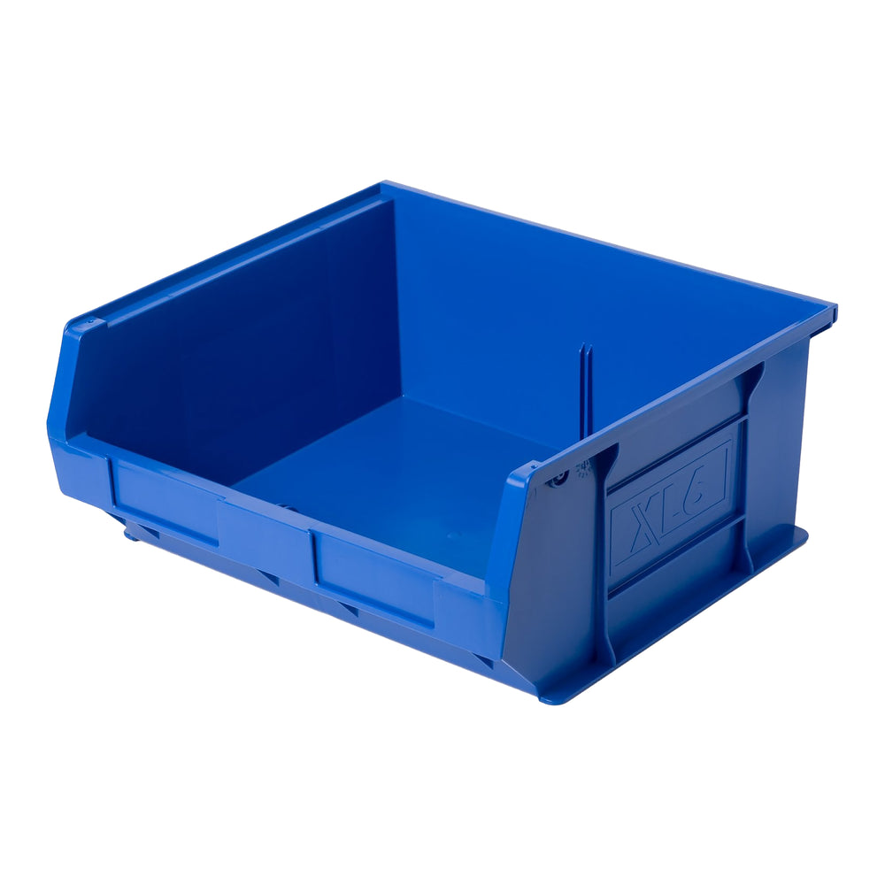 Pack of 5 x XL6 Semi Open Fronted Plastic Boxes-XL-Blue-XL6P5B-Plastic Box Shop